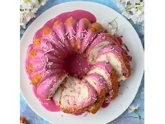 松軟香甜的改良版櫻花磅蛋糕！