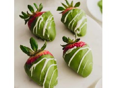 脆皮抹茶巧克力草莓，好看又好吃！